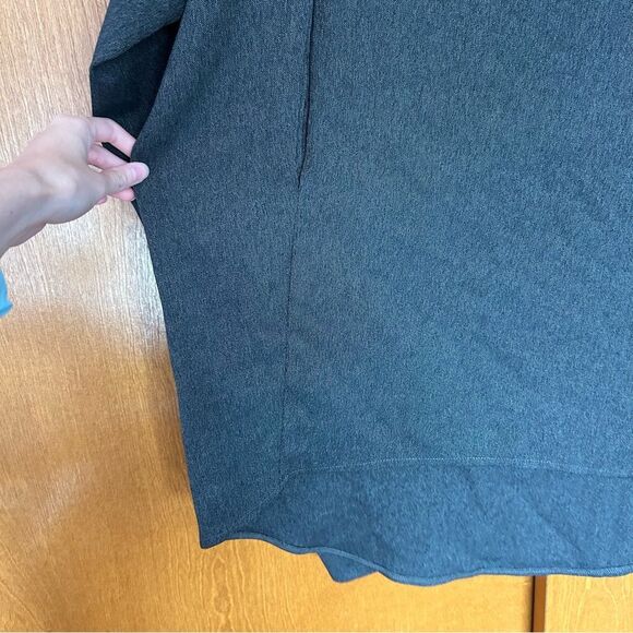 Meem Label Grey Pullover Hoodie Dress One Size - Picture 4 of 11